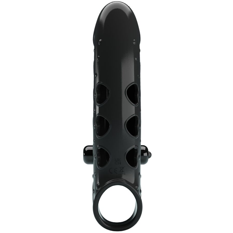 ROMANCE - FUNDA PARA PENE CON VIBRACIÓN NEGRO ROMANCE