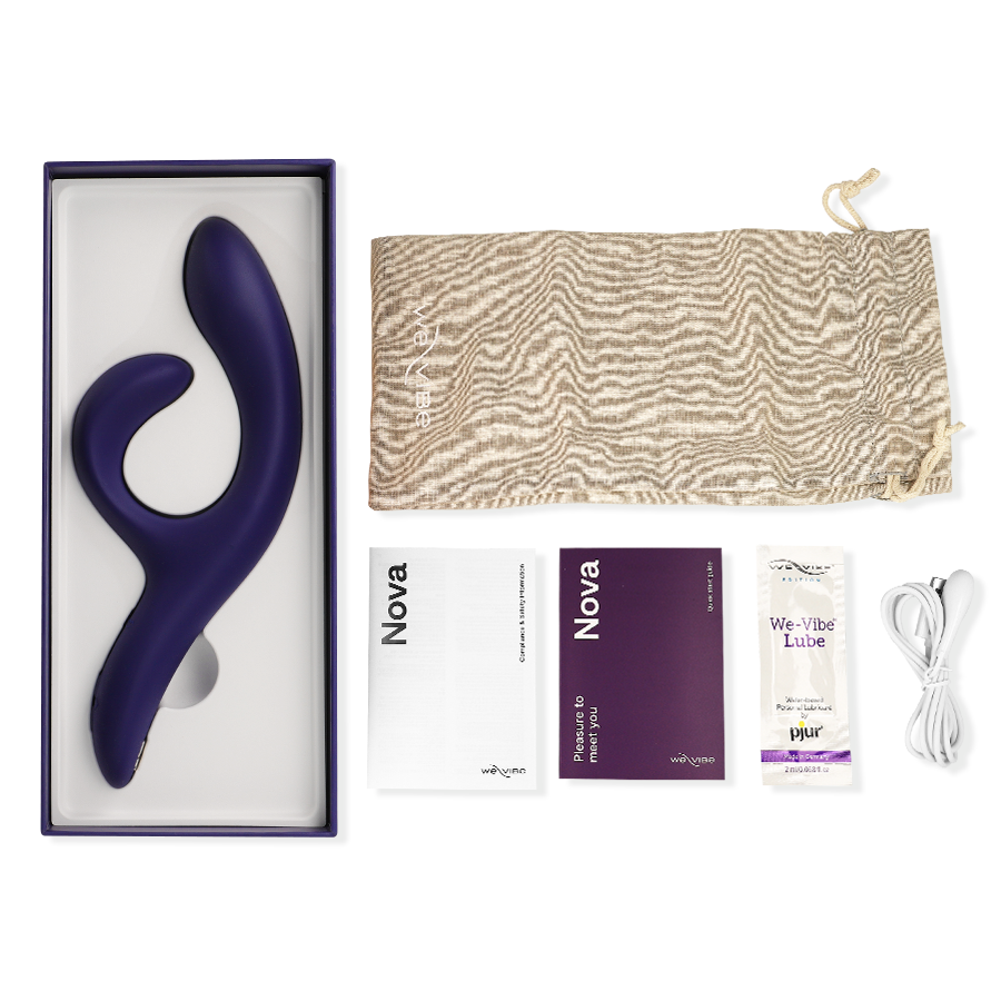 WE-VIBE - NOVA 3 VIBRADOR RABBIT AZUL MEDIANOCHE julyboutique