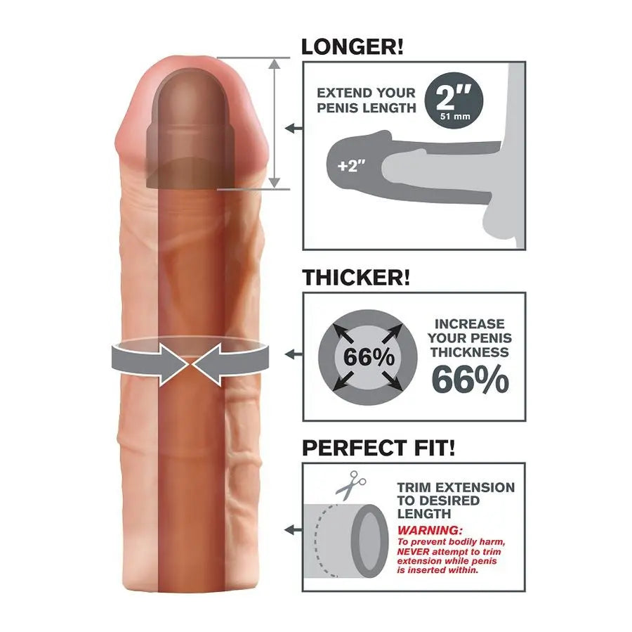FANTASY X- TENSIONS - MEGA 2 EXTENSIÓN FLESH PARA EL PENE FANTASY X-TENSIONS