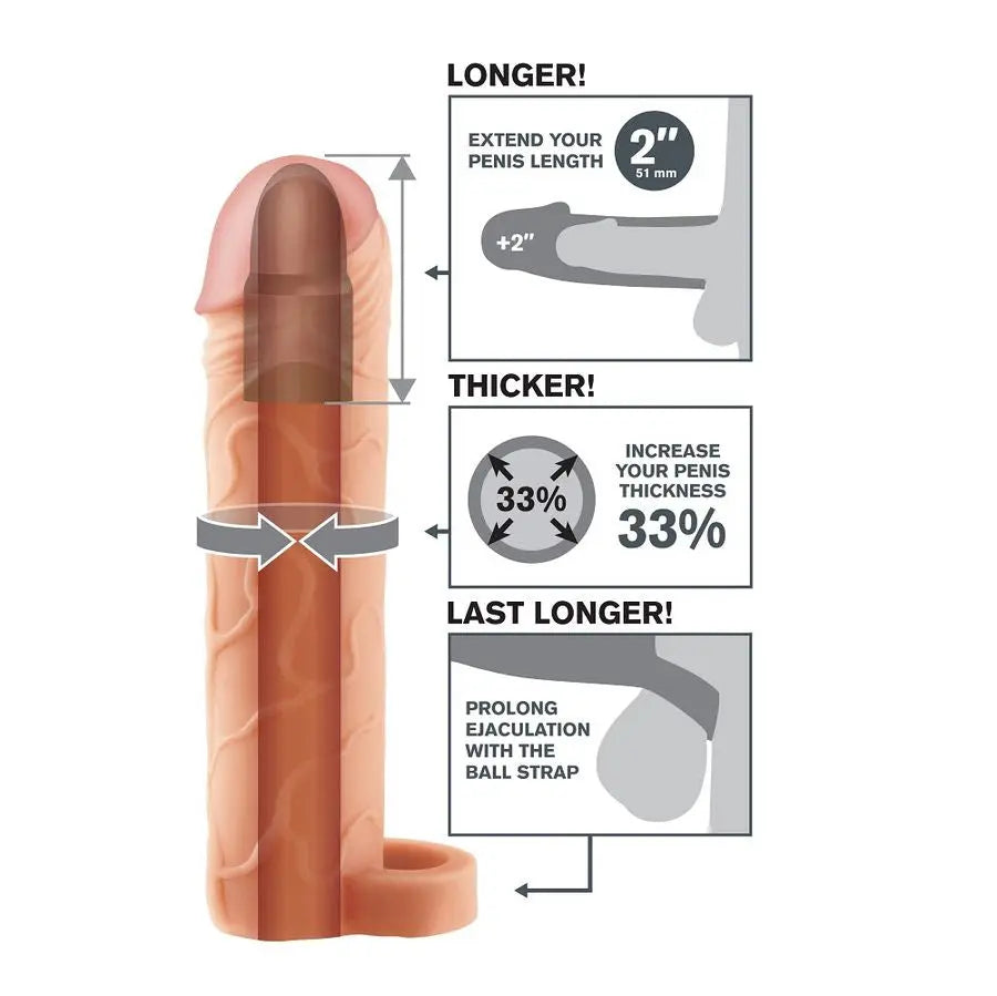 FANTASY X- TENSIONS - PERFECT 2 EXTENSION PENE CON CORREA FANTASY X-TENSIONS