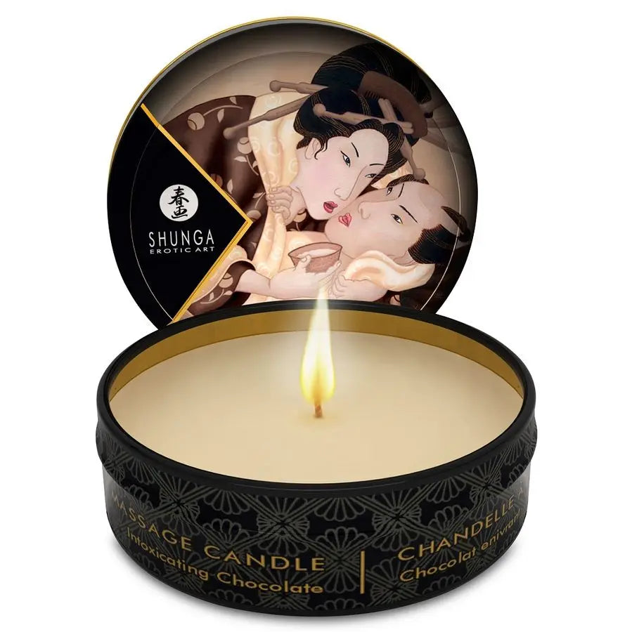 SHUNGA - MINI CARESS BY CANDELIGHT VELA MASAJE CHOCOLATE 30 ML SHUNGA CANDLES