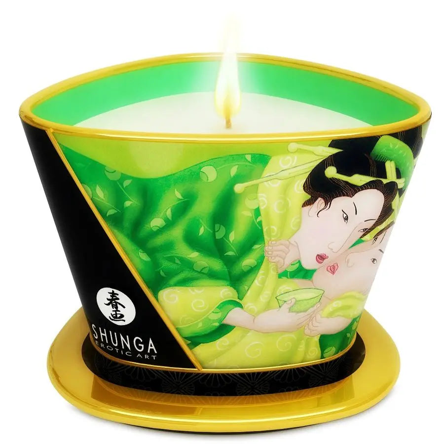 SHUNGA - MINI CARESS BY CANDELIGHT VELA MASAJE TÉ VERDE 170 ML SHUNGA CANDLES