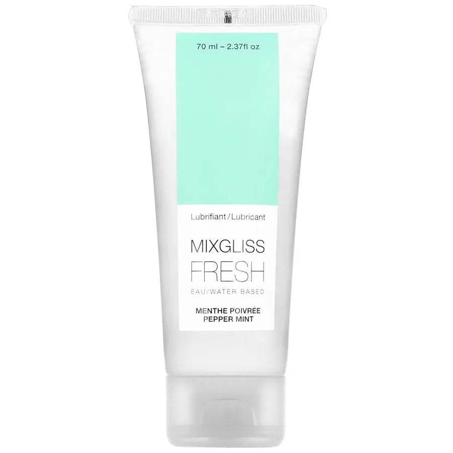 MIXGLISS - LUBRICANTE BASE AGUA EFECTO FRIO SABOR A MENTA 70 ML MIXGLISS