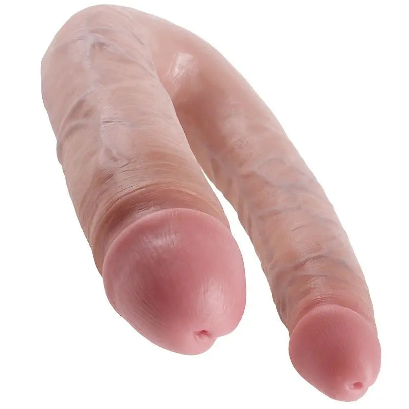 KING COCK - DILDO DOBLE PENETRACIÓN 17.8 CM NATURAL KING COCK
