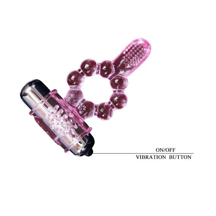 BAILE - ANILLO SILICONA 10 RITMOS LENGUA CON VIBRACIÓN ROSA BAILE FOR HIM