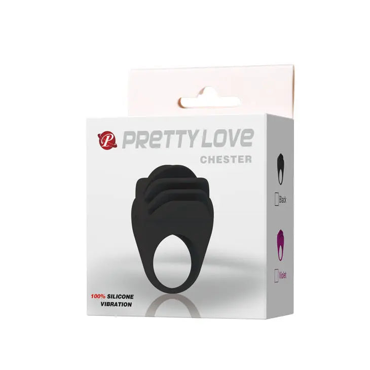 PRETTY LOVE - CHESTER ANILLO VIBRADOR NEGRO PRETTY LOVE MALE