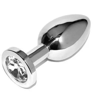 METAL HARD - ANAL PLUG DIAMOND TRANSPARENTE SMALL 5.71CM METAL HARD