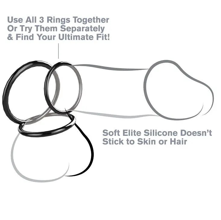 FANTASY C-RINGZ - SET ANILLAS SILICONA STAMINA FANTASY C-RINGZ