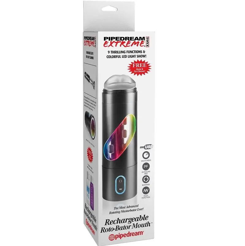 EXTREME TOYZ - ROTO BATOR USB MASTURBADOR MASCULINO BOCA EXTREME TOYZ