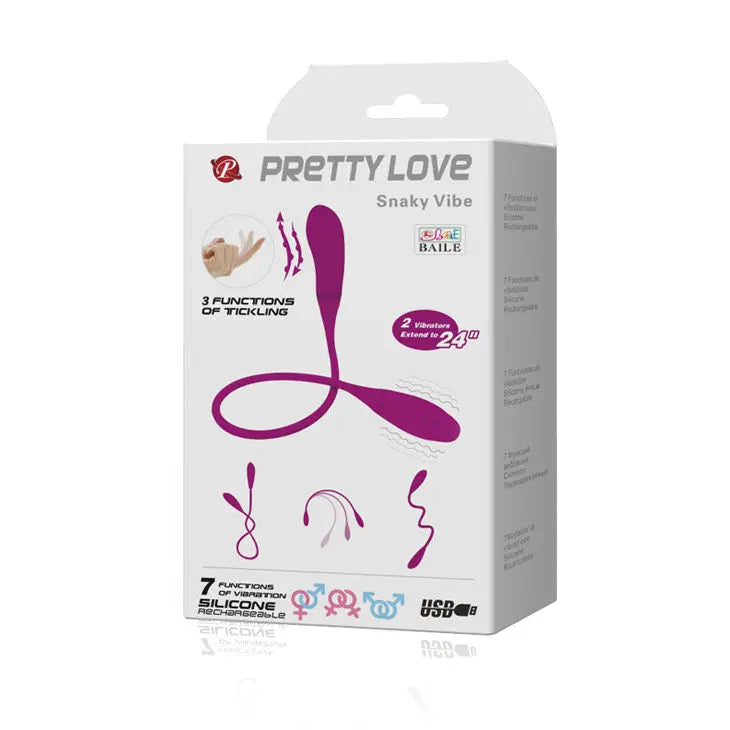 PRETTY LOVE - SMART SNAKY VIBE VIBRADOR 7 V + 3 TICKLING PRETTY LOVE SMART