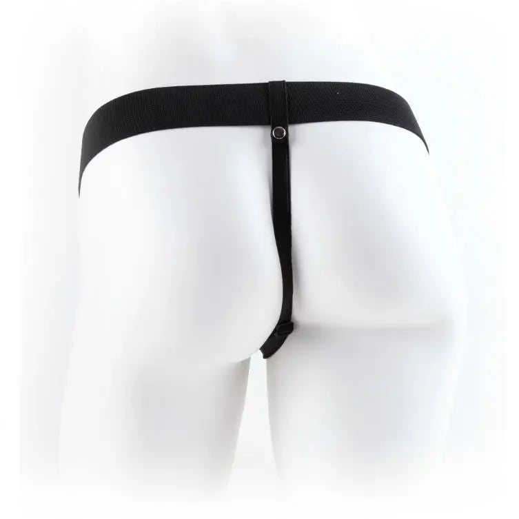 FETISH FANTASY SERIES - 9 HOLLOW STRAP-ON WITH BALLS 22.9CM NATURAL FETISH FANTASY SERIES