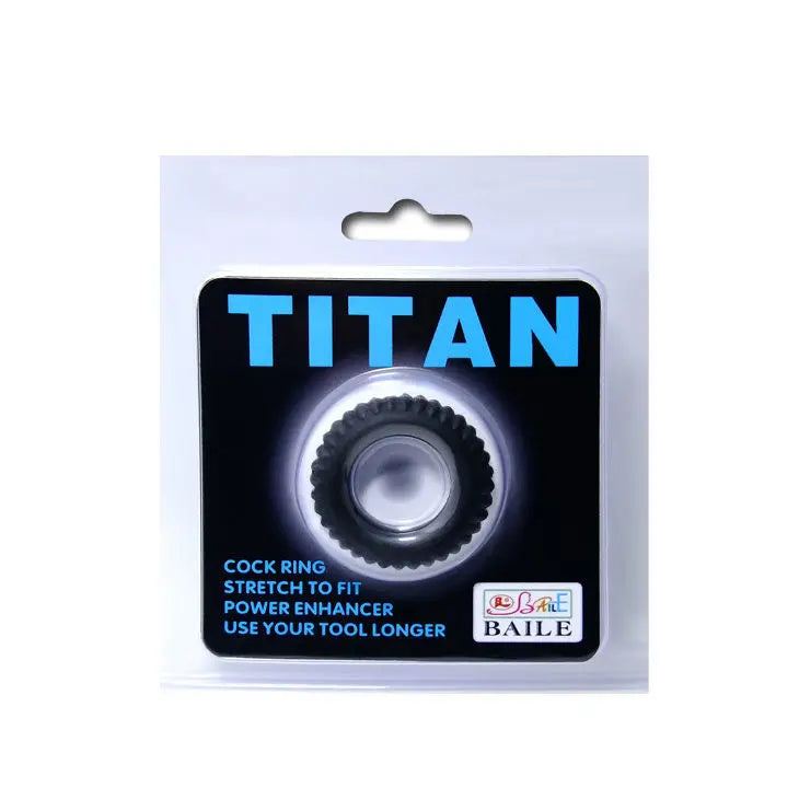 BAILE - TITAN COCKRING BLACK 1.9 CM BAILE FOR HIM