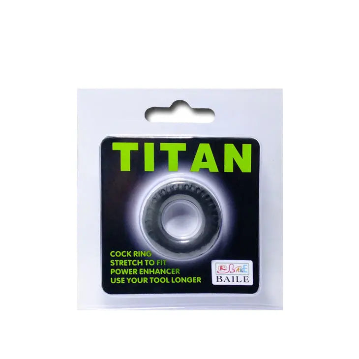BAILE - TITAN COCKRING BLACK GREEN 2 CM BAILE FOR HIM