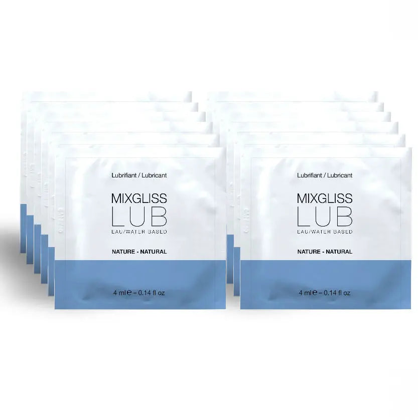 MIXGLISS - LUBRICANTE BASE DE AGUA NATURAL 12 MONODOSIS 4 ML MIXGLISS