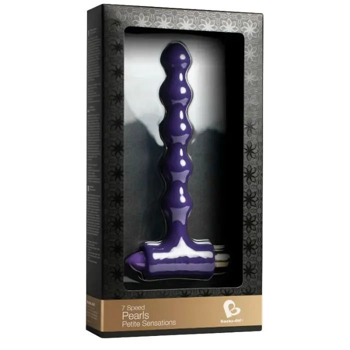 ROCKS-OFF - PLUG ANAL CON VIBRACIÓN Y ONDULACIONES PETITE SENSATIONS PEARLS ROCKS-OFF