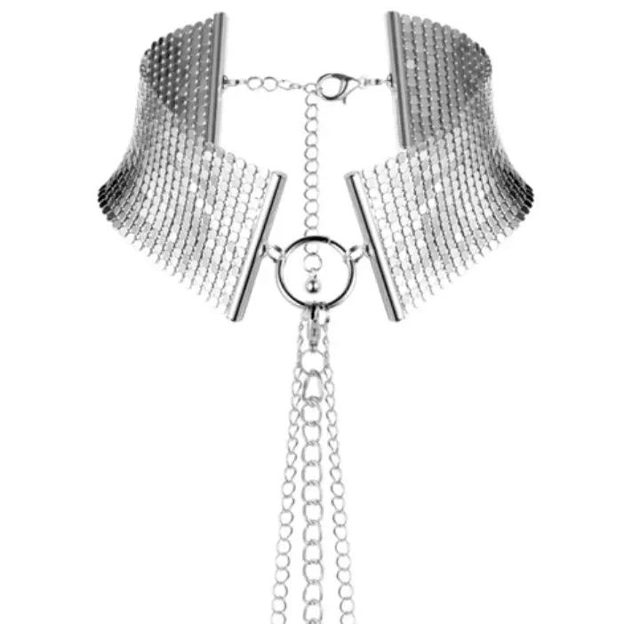 BIJOUX - DÉSIR MÉTALLIQUE COLLAR METLICO PLATEADO BIJOUX DESIRE METALLIQUE