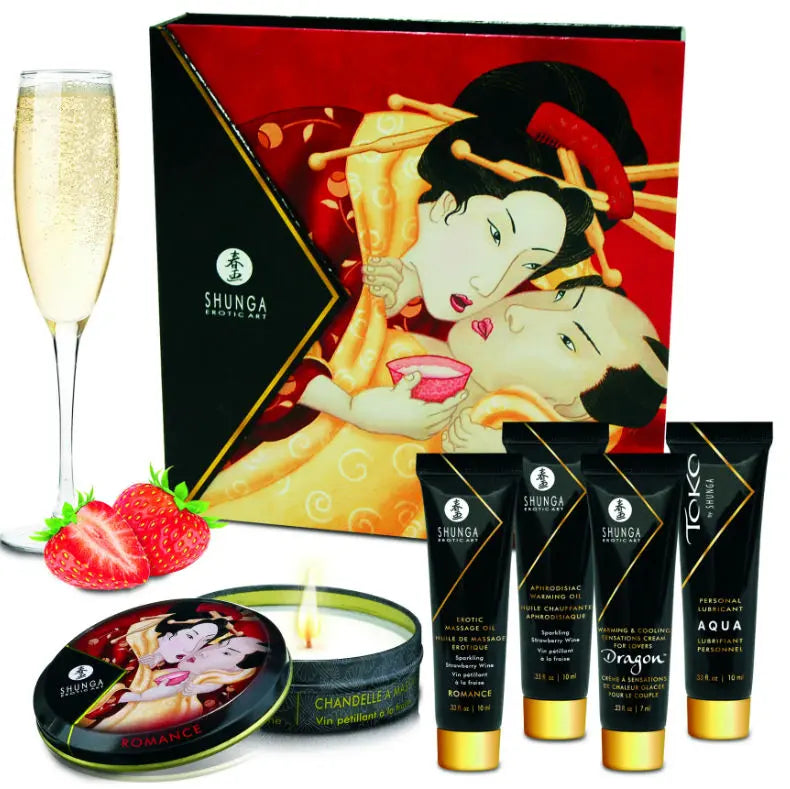 SHUNGA - KIT SECRET GEISHA FRESAS Y CAVA SHUNGA KITS