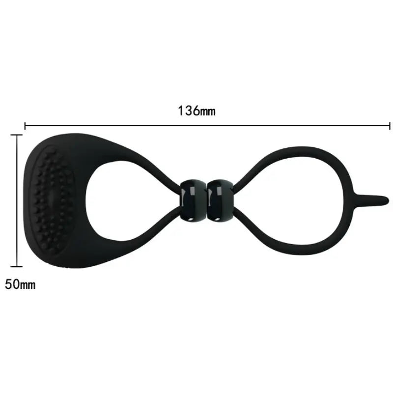 PRETTY LOVE - ANILLO DOBLE PARA PENE Y TESTICULOS PRETTY LOVE MALE