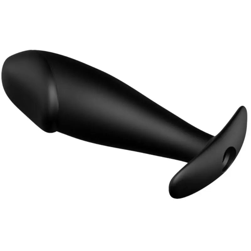 PRETTY LOVE - PLUG ANAL SILICONA FORMA PENE Y 12 MODOS VIBRACIÓN NEGRO PRETTY LOVE BOTTOM