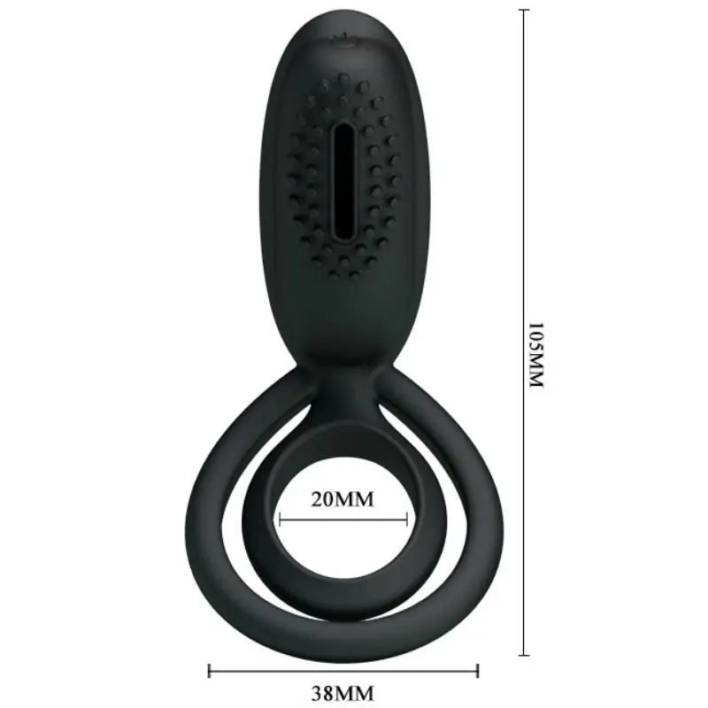 PRETTY LOVE - ESTHER ANILLO VIBRADOR CON ESTIMULADOR PRETTY LOVE MALE
