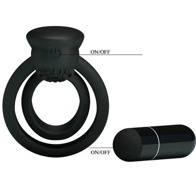 PRETTY LOVE - ESTHER ANILLO VIBRADOR CON ESTIMULADOR PRETTY LOVE MALE