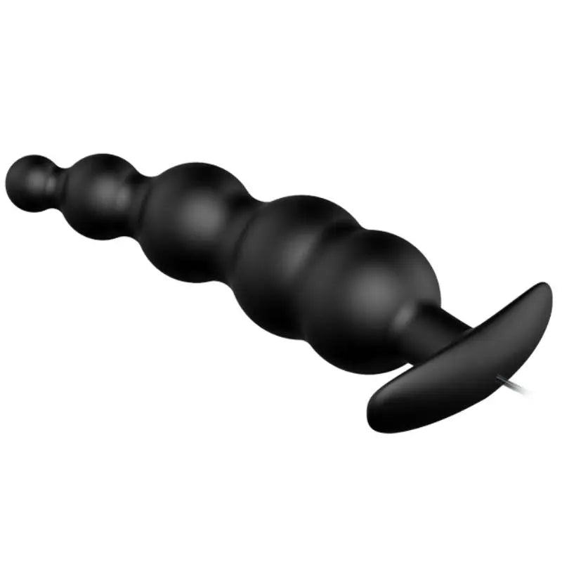 PRETTY LOVE - PLUG ANAL SILICONA ESTIMULACIÓN EXTRA Y 12 MODOS VIBRACIÓN NEGRO CONTROL REMOTO PRETTY LOVE BOTTOM