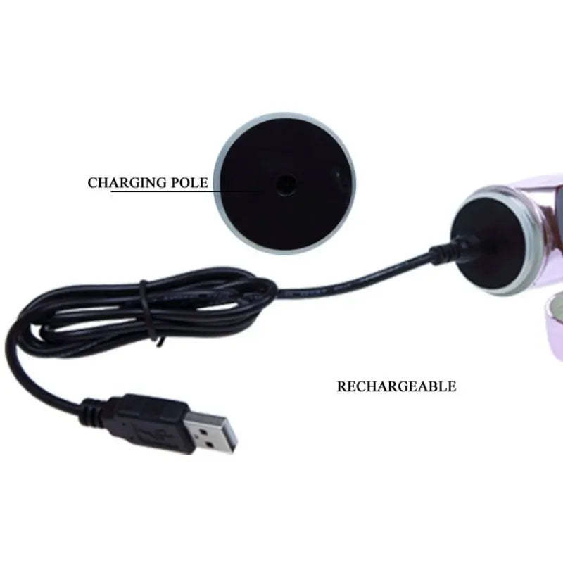 BAILE - VIBRADOR RECARGABLE CON ROTACION Y ESTIMULADOR THROBBING BUTTERF BAILE ROTATIONS