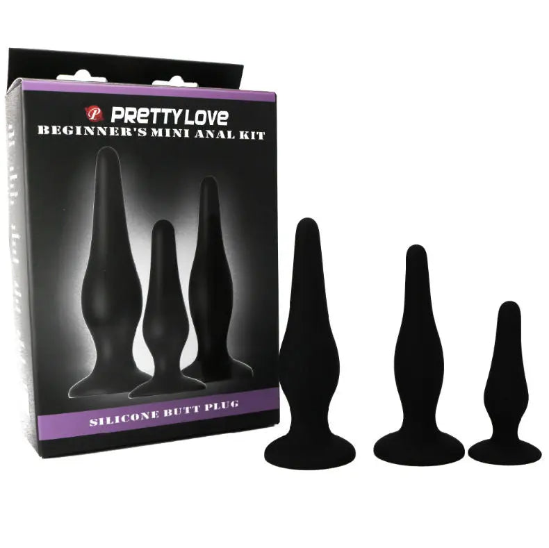 PRETTY LOVE - KIT INICIACION ANAL PLUGS SILICONA PRETTY LOVE
