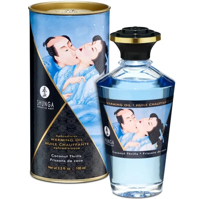 SHUNGA - ACEITE MASAJE EFECTO CALOR SABOR COCO 100 ML SHUNGA OILS