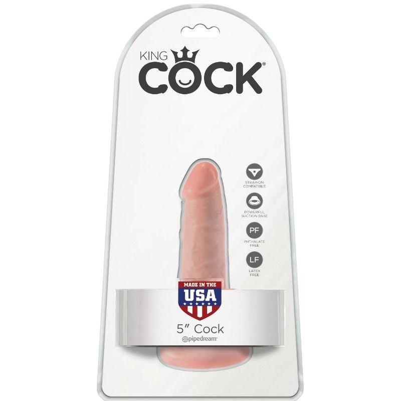KING COCK - PENE REALISTICO 14 CM COLOR NATURAL KING COCK