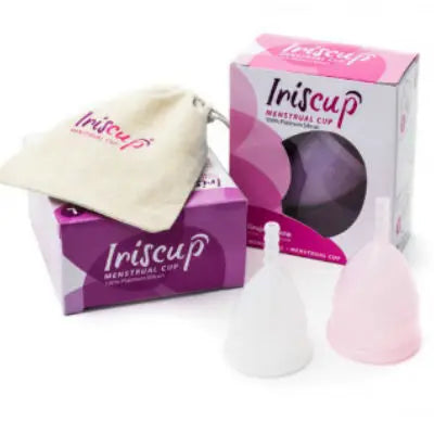 IRISCUP - COPA MESTRUAL ROSA GRANDE + BOLSA ESTERILIZADORA GRATIS IRISCUP