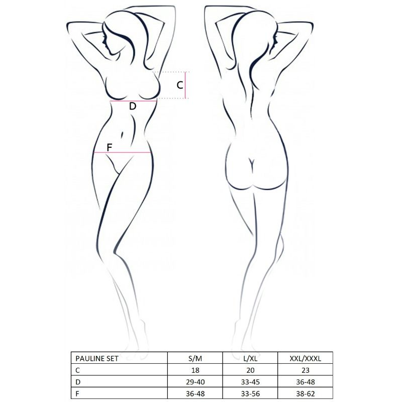 PASSION - WOMAN PAULINE SET 3 PIEZAS TALLA L/XL PASSION WOMAN SETS