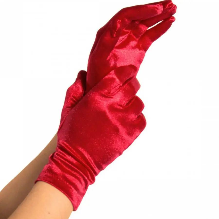 LEG AVENUE - GUANTES SATIN ROJO LEG AVENUE ACCESSORIES