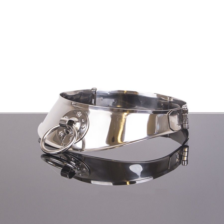 METAL HARD - COLLAR RESTRINGIDOR CON ANILLA METAL HARD