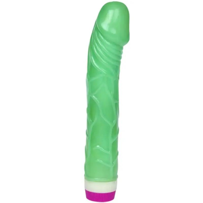 BAILE - WAVES OF PLEASURE VIBRADOR 23 CM VERDE BAILE VIBRATORS