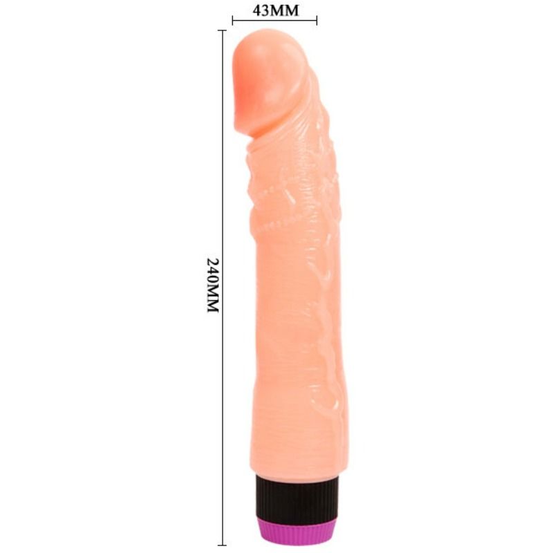 BAILE - VIBRADOR REALÍSTICO FLEXIBLE NATURAL 24 CM BAILE VIBRATORS