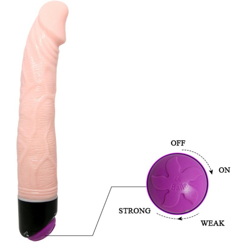 BAILE - ADOUR CLUB VIBRADOR REALISTICO 23 CM NATURAL BAILE
