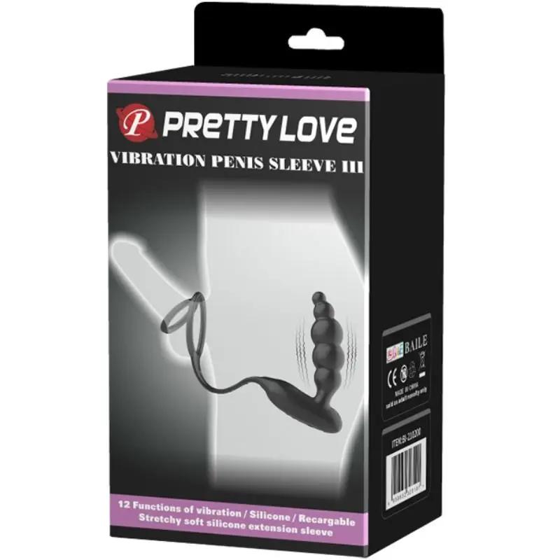PRETTY LOVE - ANILLOS PENE CON PLUG VIBRADOR PRETTY LOVE