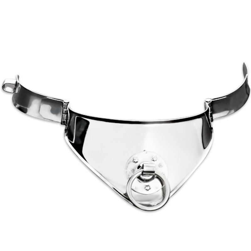 METAL HARD - COLLAR RESTRICCION CON ANILLA Y CANDADO 12.5 CM METAL HARD