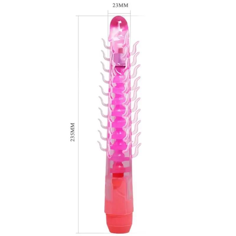 BAILE - FLEXI VIBE SENSUAL SPINE BENDABLE VIBRATING DILDO LILA 23.5 CM BAILE