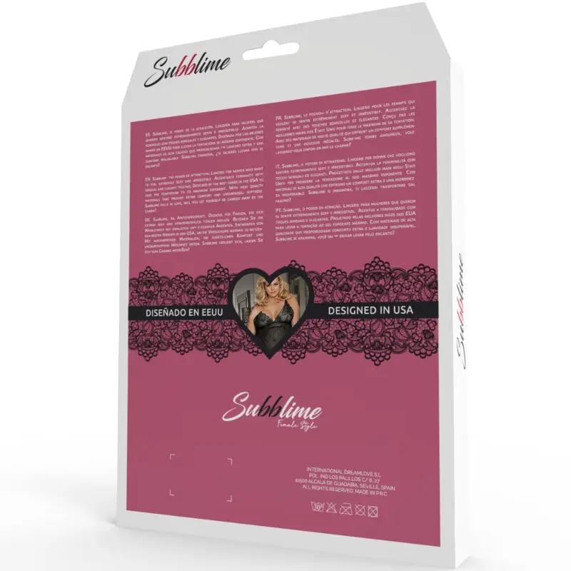 SUBBLIME - BATA ENCAJE MANGAS ACAMPANADAS TALLA GRANDE SUBBLIME QUEEN PLUS SIZE