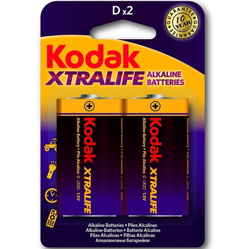 KODAK - XTRALIFE PILAS ALCALINAS D LR20 1.5V KODAK
