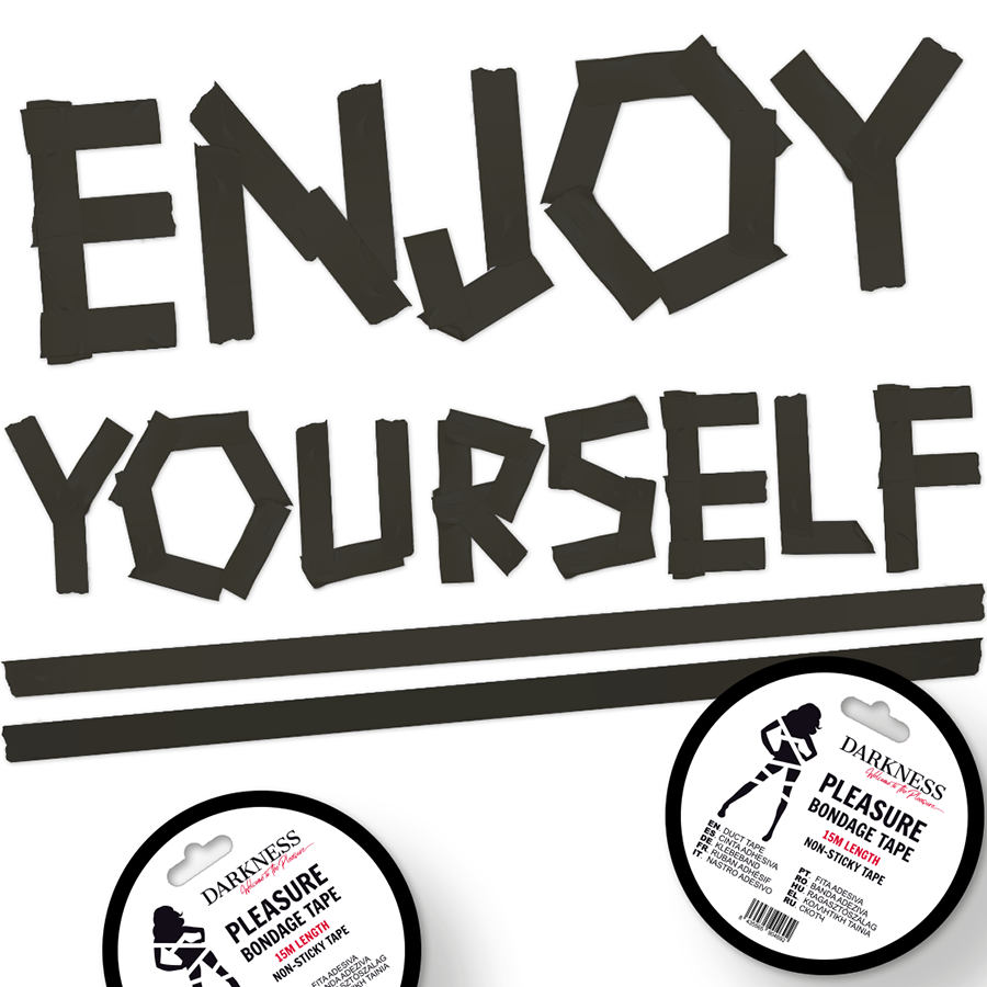 DARKNESS - CINTA PARA BONDAGE NEGRO NO PEGAJOSA 15M DARKNESS BONDAGE