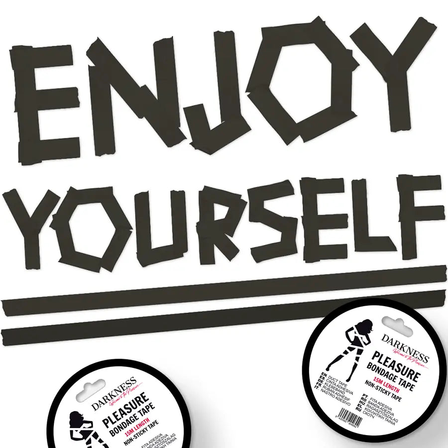 DARKNESS - CINTA PARA BONDAGE NEGRO NO PEGAJOSA 15M DARKNESS BONDAGE