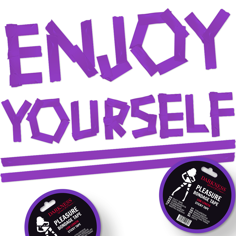DARKNESS - CINTA PARA BONDAGE LILA ADHESIVA 15M DARKNESS BONDAGE