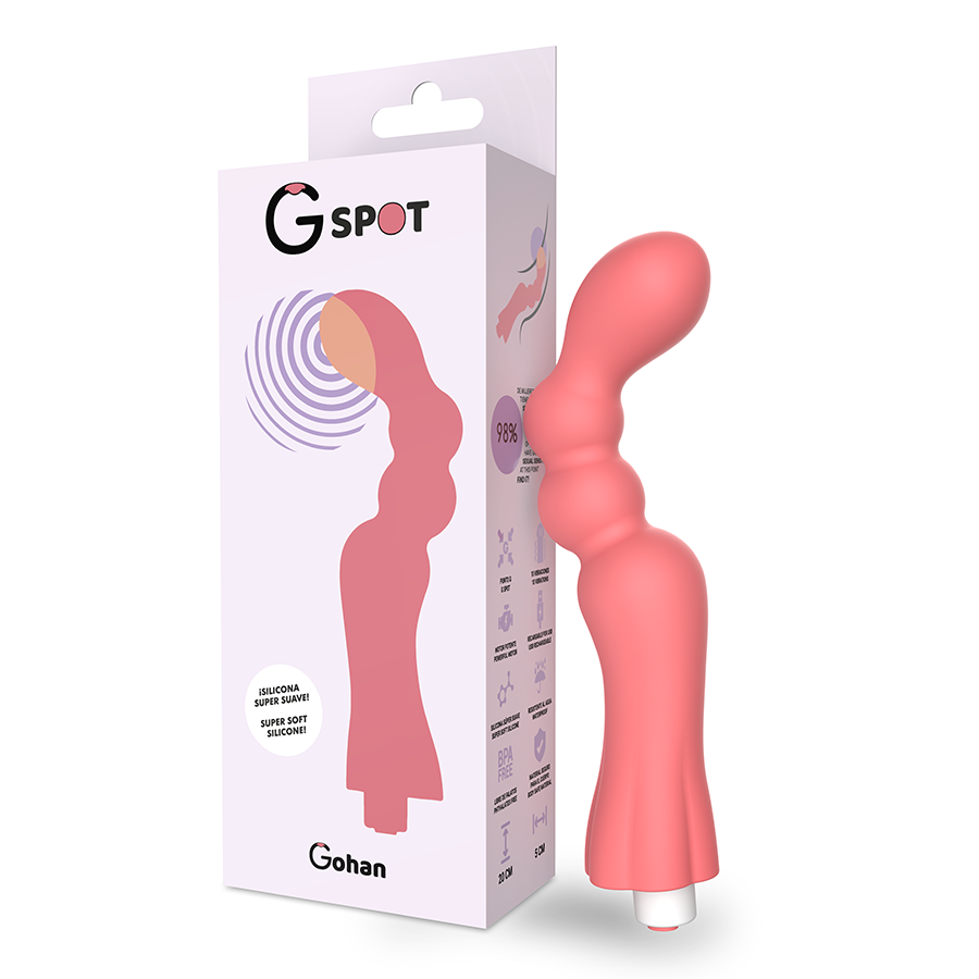 G-SPOT - GOHAN VIBRADOR PUNTO G LIGHT RED G-SPOT