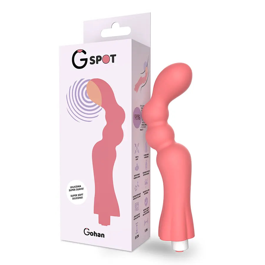 G-SPOT - GOHAN VIBRADOR PUNTO G LIGHT RED G-SPOT