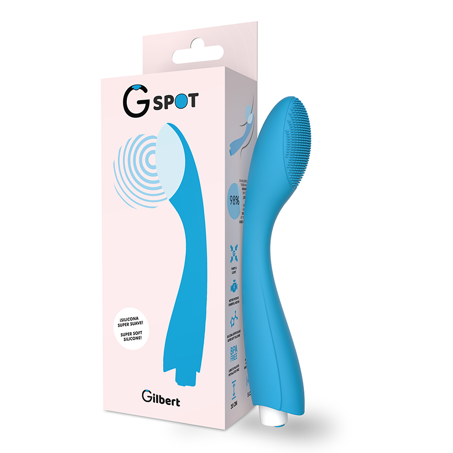 G-SPOT - GYLBERT VIBRADOR AZUL TURQUESA G-SPOT