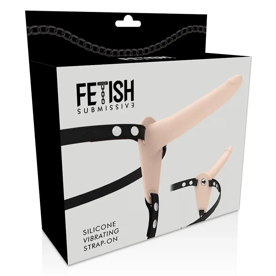 FETISH SUBMISSIVE HARNESS - VIBRADOR SILICONA FLESH 15 CM FETISH SUBMISSIVE HARNESS