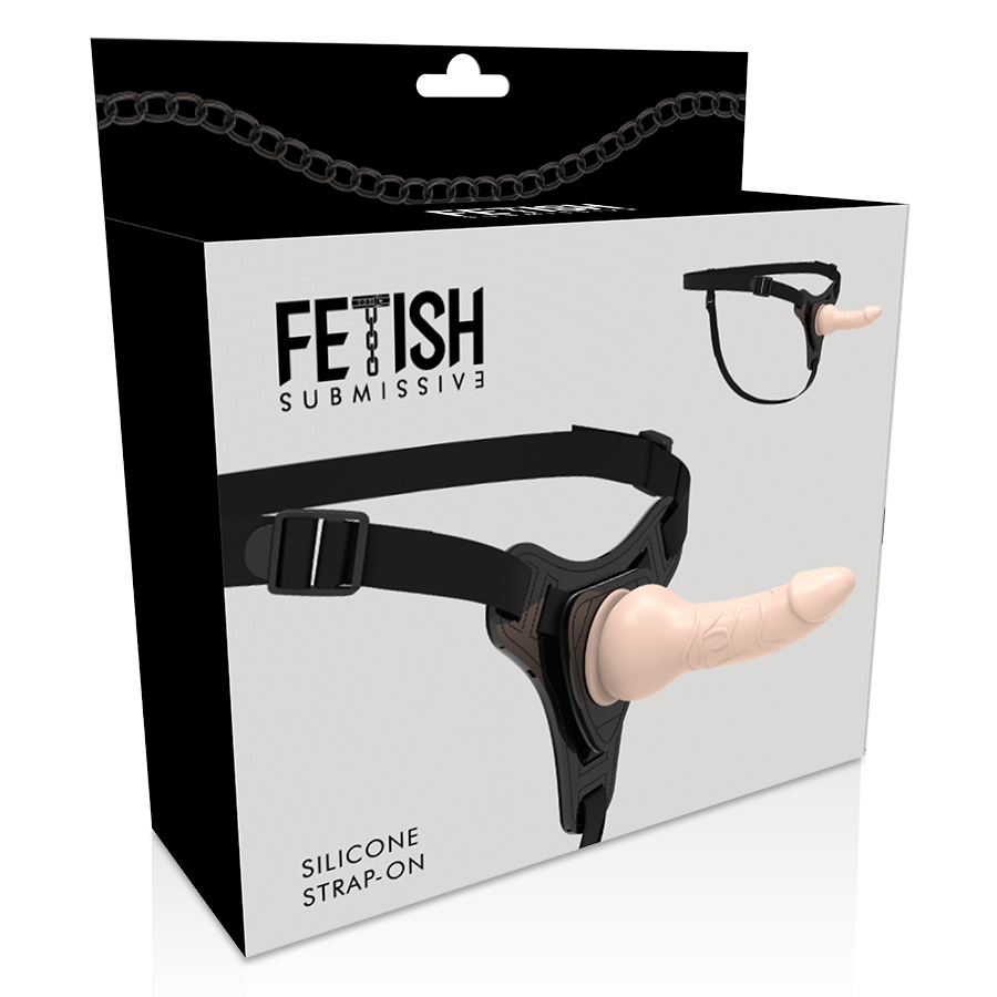 FETISH SUBMISSIVE HARNESS - SILICONA FLESH REALISTIC 16CM FETISH SUBMISSIVE HARNESS